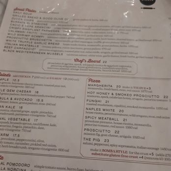 North Italia - Just a glimpse of the menu. - Italian Near Me - Tucson, Arizona North Italia - Just a glimpse of the menu. - Italian Near Me - Tucson, Arizona