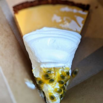 Doubting Thomas - Passion fruit pie on a macadena nut crust. - Coffee & Tea Near Me - Los Angeles, California Doubting Thomas - Passion fruit pie on a macadena nut crust. - Coffee & Tea Near Me - Los Angeles, California