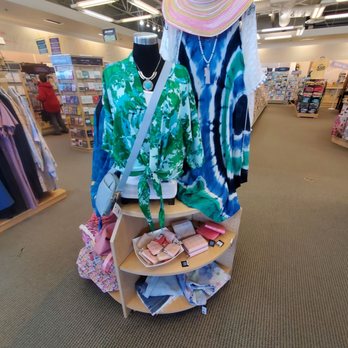 Kristi's Hallmark Gold Crown - Spring Break Colorful Fashion up in front of the store.  2/29/2024 - Gift Shops Near Me - Macomb Township, Michigan