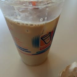Dunkin' - This is not what a macchiato is supposed to look like. I've had issues with this location they never seem to make a decent coffe