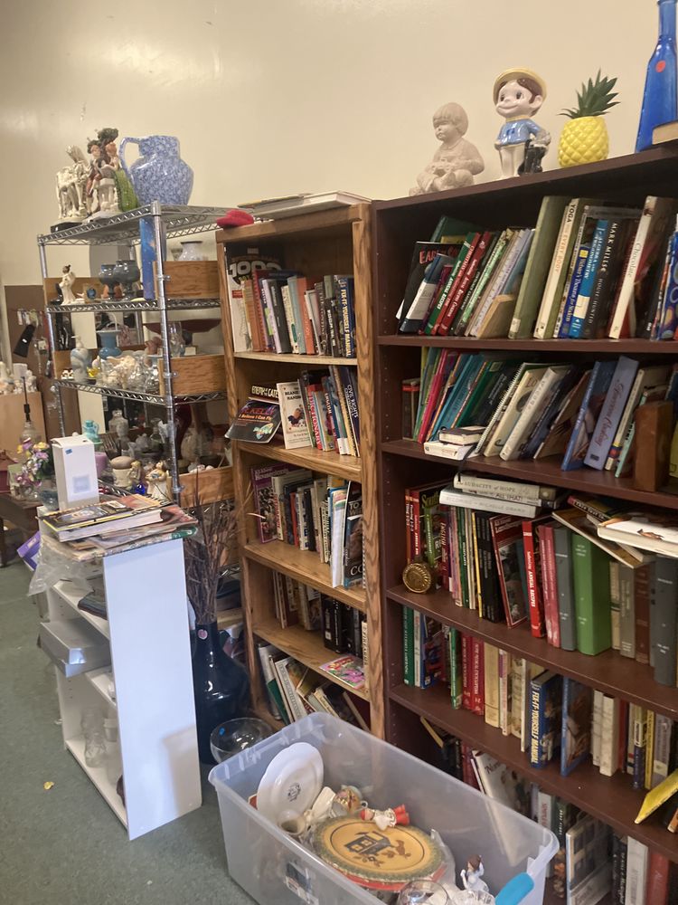 Books and décor at A&T Thrift