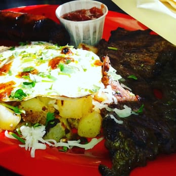 The Taco Man Catering - Steak and eggs with a side of chorizo and potatoes. This plate was authentic as it gets. - Caterers Near Me - Upland, California The Taco Man Catering - Steak and eggs with a side of chorizo and potatoes. This plate was authentic as it gets. - Caterers Near Me - Upland, California