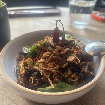 Nari - Crispy rice and sausage salad - Thai Near Me - San Francisco, California