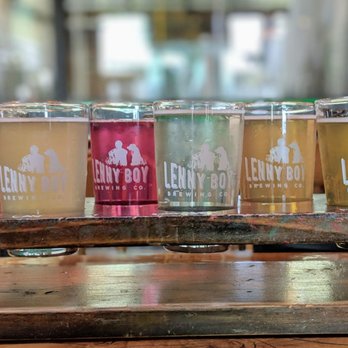Lenny Boy Brewing - Flight of kombucha - Breweries Near Me - Charlotte, North Carolina