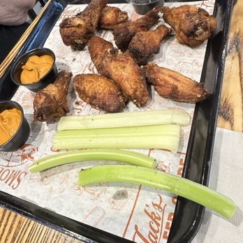 Jacks Feed Store And Bar-B-Q - Smoked wings - they will sauce them too - Barbeque Near Me - Alpharetta, Georgia