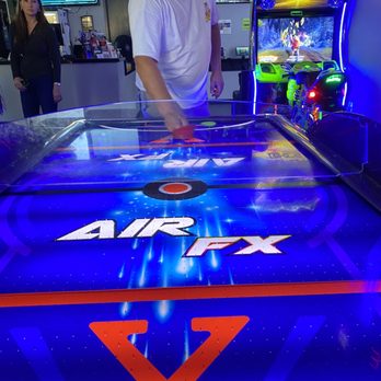 Lazer Legacy - Dominating at air hockey - Laser Tag Near Me - Yucaipa, California