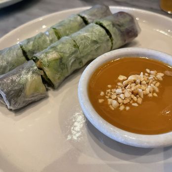 Slanted Door - Vegetable spring rolls with peanut sauce - Vietnamese Near Me - San Ramon, California Slanted Door - Vegetable spring rolls with peanut sauce - Vietnamese Near Me - San Ramon, California