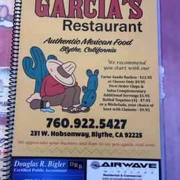 Menu cover