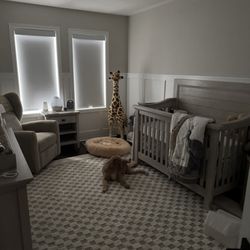 Baby & Kids Furniture Warehouse - Crib set, dresser and recliner from the store
