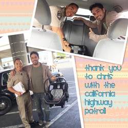 California State Highway Patrol - Officer Baldanado was super helpful today.  We installed our first ever carseat.