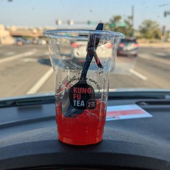 Kung Fu Tea - Strawberry popping boba. These normally come in a drink but the owner sold me just the popping boba itself. Way better than Starbucks. - Bubble Tea Near Me - Pueblo, Colorado Kung Fu Tea - Strawberry popping boba. These normally come in a drink but the owner sold me just the popping boba itself. Way better than Starbucks. - Bubble Tea Near Me - Pueblo, Colorado