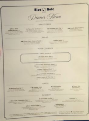 Menu photo 5 Blue Note Hawaii Honolulu, HI