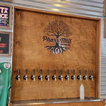 Pharr Mill Brewery - a beer tap in a wooden box - Breweries Near Me - Harrisburg, North Carolina
