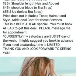 Donna Marie's Salon - April special!
