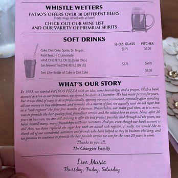 Fatso's Pizza - a menu for dessert - Pizza Near Me - Phoenix, Arizona Fatso's Pizza - a menu for dessert - Pizza Near Me - Phoenix, Arizona