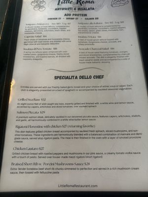Menu photo 1 Little Roma Restaurant La Mesa, CA Menu photo 1 Little Roma Restaurant La Mesa, CA