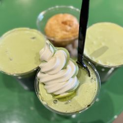 True Matcha - I love the Matcha Swirl Float & Blueberry Matcha, they were really good. We also got the Ube Matcha & Cream Puffs.