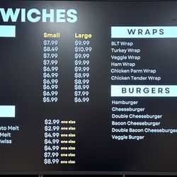 Harry's - New menu