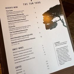 Killarney Plaza Hotel - Menu