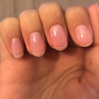 Edgy Nails & Spa - Sns powder: one layer 'cotton candy' and one layer clear. - Nail Salons Near Me - Riverside, California