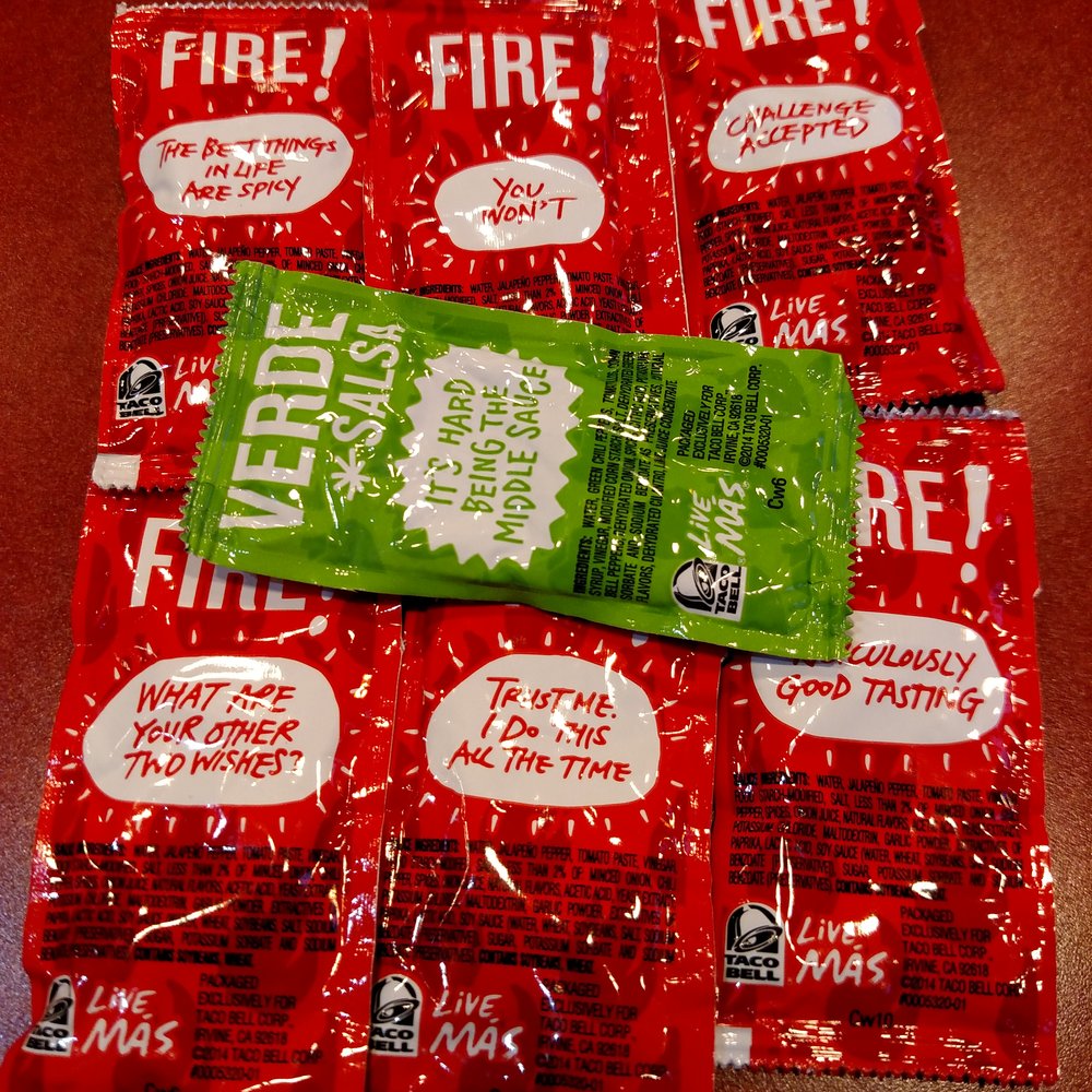 Taco Bell - Sauce packets - Fast Food Near Me - Lugoff, South Carolina Taco Bell - Sauce packets - Fast Food Near Me - Lugoff, South Carolina