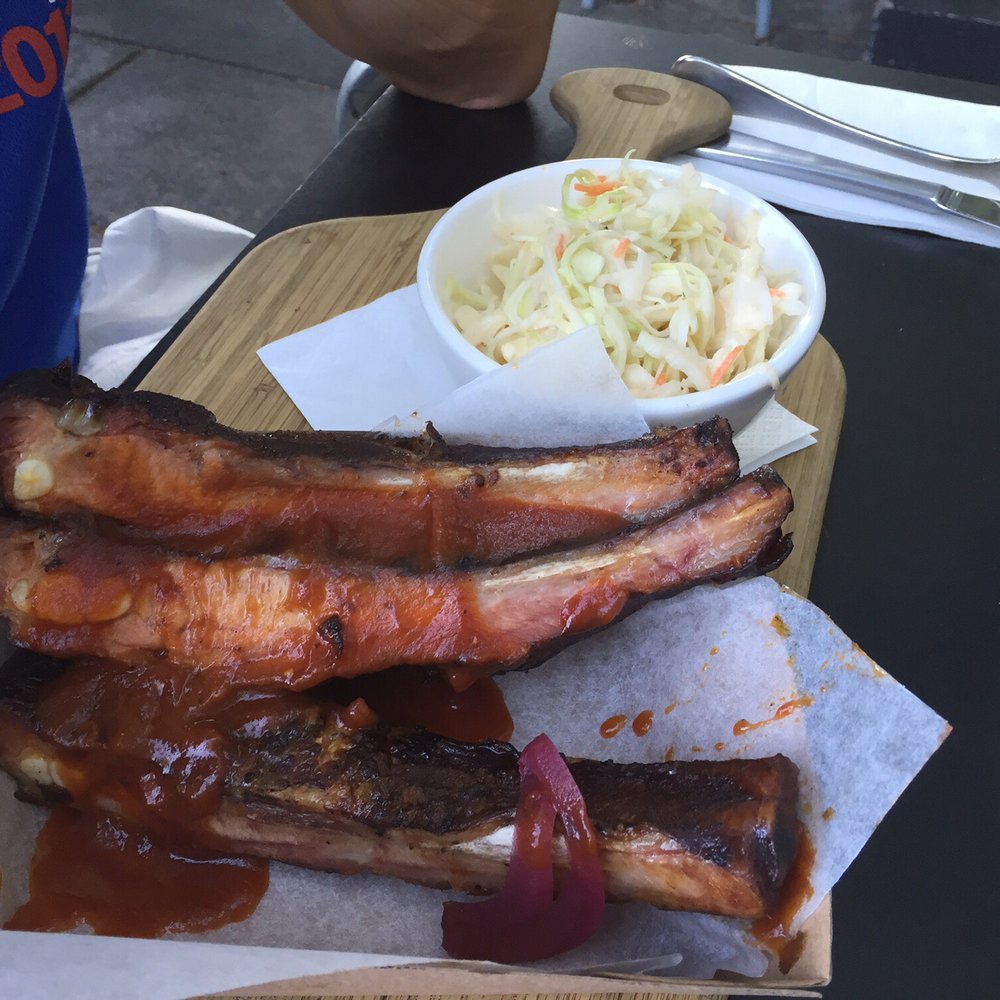 The Curious Squire - 5 ribs ("rack") for $30 - overpriced - Bars Near Me - North Adelaide, SA