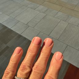 My dip powder nails. I keep them short . Excellent job light as can be