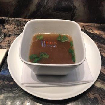 Morimoto - Duck meat ball soup is very salty that I have to mix it with ice water - Japanese Near Me - Las Vegas, Nevada Morimoto - Duck meat ball soup is very salty that I have to mix it with ice water - Japanese Near Me - Las Vegas, Nevada