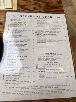 Menu photo 2 Decker Kitchen Agoura Hills, CA