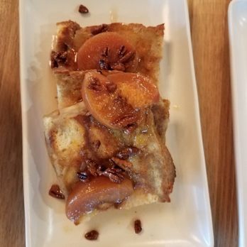 Canon - Griddled Banana Bread with bourbon peaches and candied pecans - Cocktail Bars Near Me - Sacramento, California