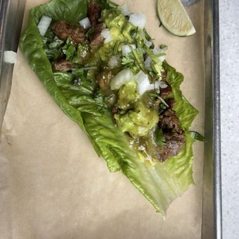 Pure Taco - For those on a protein diet lettuce wrap with carne asada - Tacos Near Me - Carlsbad, California Pure Taco - For those on a protein diet lettuce wrap with carne asada - Tacos Near Me - Carlsbad, California