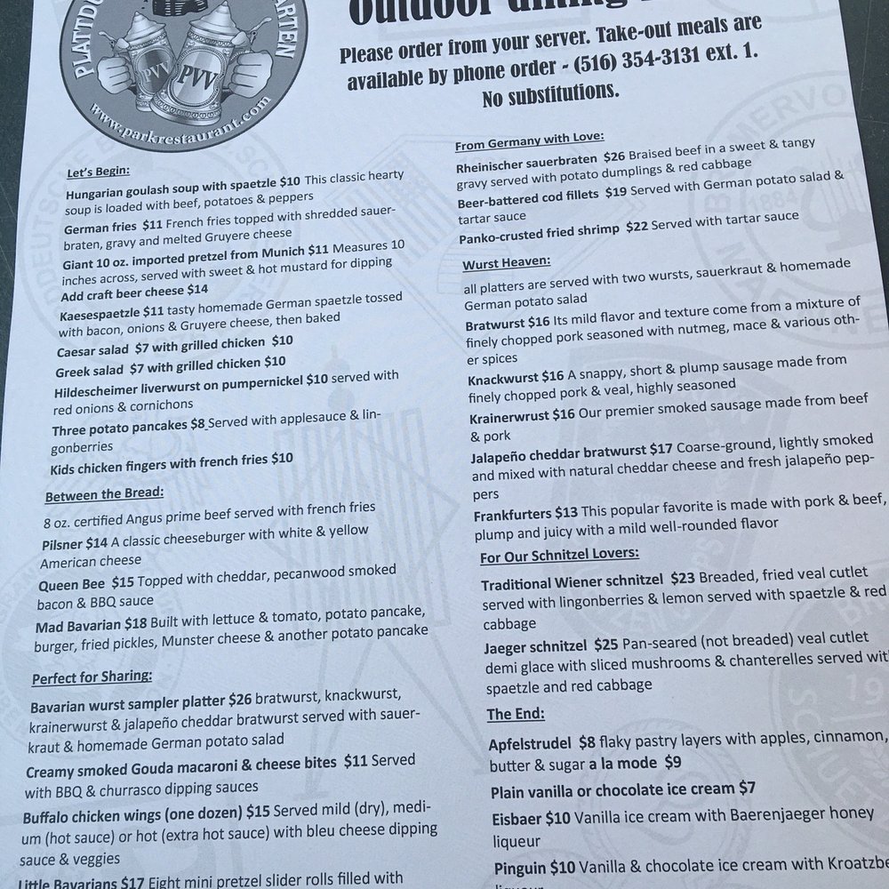 Plattduetsche Park - Menu - German Near Me - Franklin Square, New York Plattduetsche Park - Menu - German Near Me - Franklin Square, New York
