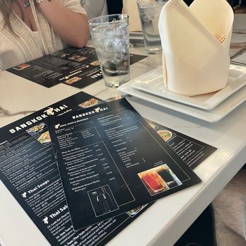 Bangkok Thai - Menus, table placements, and cool napkins - Thai Near Me - Liberty Lake, Washington Bangkok Thai - Menus, table placements, and cool napkins - Thai Near Me - Liberty Lake, Washington