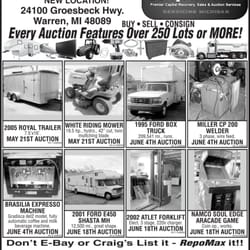 RepoMax Auctions - Repossession auction michigan, business liquidation auction michigan, michigan online auction house, michigan auction house