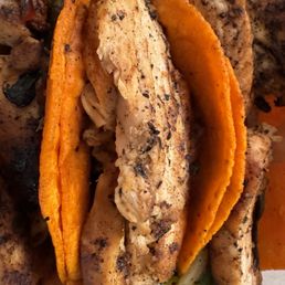 I ordered the vegan chicken tacos from the Pepitas menu, which is all vegan. This is what I was given. That's real chicken. I ordered the vegan chicken tacos from the Pepitas menu, which is all vegan. This is what I was given. That's real chicken.