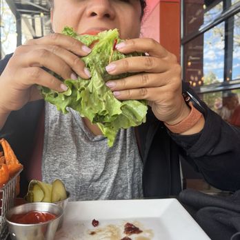 The Hangry Bison - Bison burger wrapped on lettuce! - New American Near Me - Winter Park, Florida The Hangry Bison - Bison burger wrapped on lettuce! - New American Near Me - Winter Park, Florida