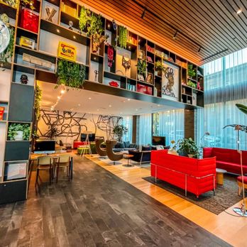 citizenM Seattle Pioneer Square - Main Lobby Entrance - Hotels Near Me - Seattle, Washington