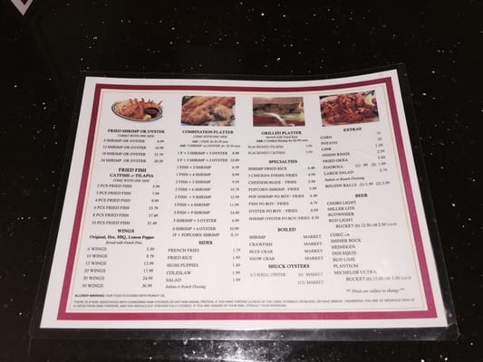 Menu photo 8 Drunken Oyster Spring, TX