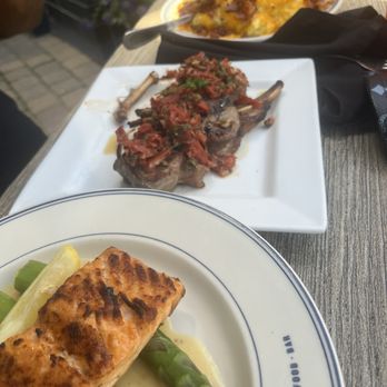 Pittsburgh Blue Steakhouses - Salmon asparagus Loaded Mashed Potatoes Lamb Lollipops - Steakhouses Near Me - Edina, Minnesota Pittsburgh Blue Steakhouses - Salmon asparagus Loaded Mashed Potatoes Lamb Lollipops - Steakhouses Near Me - Edina, Minnesota