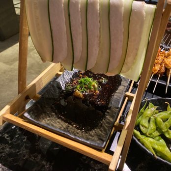 Honolulu Skewer House - A5. Hanging Pork Belly with Garlic Sauce - Chinese Near Me - Honolulu, Hawaii