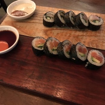 Uchiko Austin - Tomi and shokko makimono ($6 each) - Sushi Bars Near Me - Austin, Texas Uchiko Austin - Tomi and shokko makimono ($6 each) - Sushi Bars Near Me - Austin, Texas