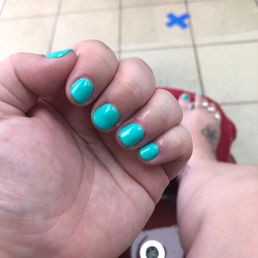 Gel manicure and spa pedicure