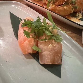Negroni Doral - Salmon sushi, so good! Especially with a splash of soy sauce. - Sushi Bars Near Me - Doral, Florida Negroni Doral - Salmon sushi, so good! Especially with a splash of soy sauce. - Sushi Bars Near Me - Doral, Florida
