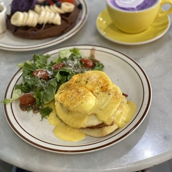 Basilur - 2.08.20 Eggs benedict pancake, Ube waffle, Ube latte - Coffee & Tea Near Me - Buena Park, California Basilur - 2.08.20 Eggs benedict pancake, Ube waffle, Ube latte - Coffee & Tea Near Me - Buena Park, California