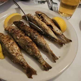 Mythos Authentic Greek Cuisine - Fried sardnines - Greek Near Me - Flushing, New York Mythos Authentic Greek Cuisine - Fried sardnines - Greek Near Me - Flushing, New York