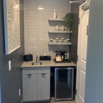 Hotel on Phillips - Kitchenette in the room with complimentary waters - Hotels Near Me - Sioux Falls, South Dakota