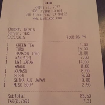 Koo - Japanese Near Me - San Francisco, California