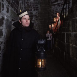 "Gore Guides" lead the way with lanterns and scare our pants off with their stories and frightening dares to win free drink tickets