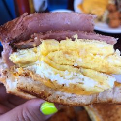 Morning Glory By The Bay - Ham, egg and cheese on Texas Toast