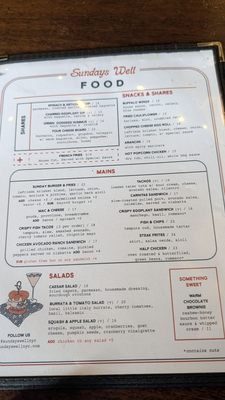 Menu photo 3 Sundays Well New York, NY Menu photo 3 Sundays Well New York, NY